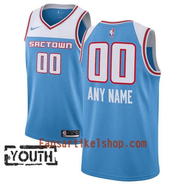 Sacramento Kings Trikot Benutzerdefinierte 2018-19 Nike City Edition Blau Swingman - Kinder Sacramento Kings Trikot Benutzerdefinierte 2018-19 Nike City Edition Blau Swingman - Kinder